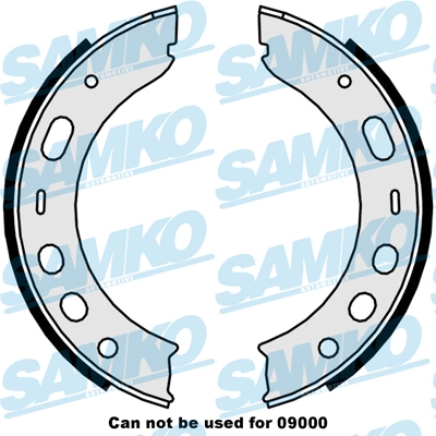 Brake Shoe Set, parking brake (89510)