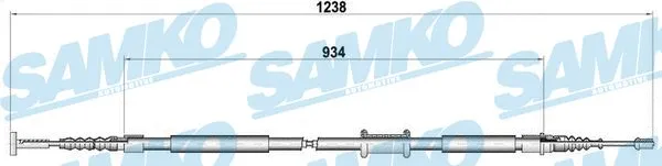Cable Pull, parking brake (C0474B)