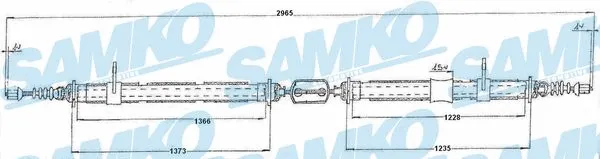 Cable Pull, parking brake (C0159B)