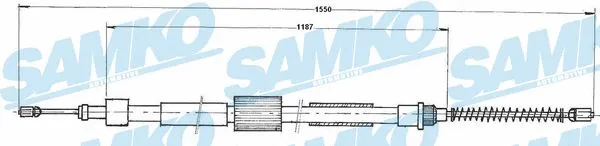 Cable Pull, parking brake (C0979B)