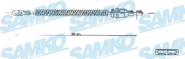 Cable Pull, parking brake (C1350B)