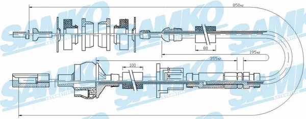 Cable Pull, clutch control (C0173C)
