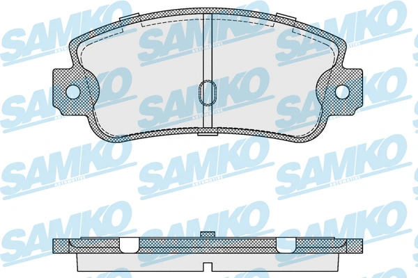 Brake Pad Set, disc brake (5SP106)