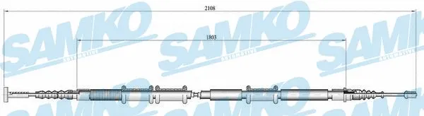 Cable Pull, parking brake (C0473B)