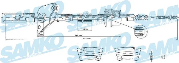 Cable Pull, clutch control (C0424C)