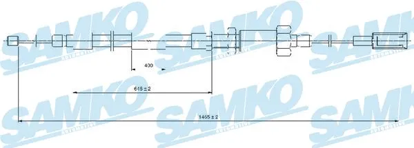 Cable Pull, parking brake (C0131B)
