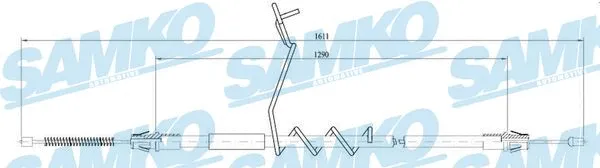Cable Pull, parking brake (C0290B)