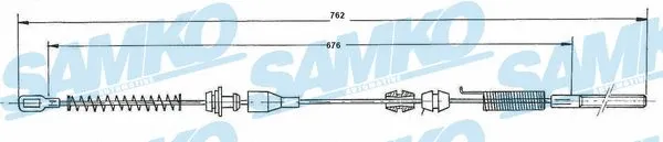 Cable Pull, parking brake (C0028B)