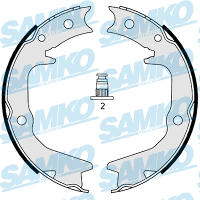 Brake Shoe Set, parking brake (88920)