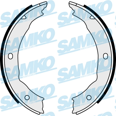 Brake Shoe Set, parking brake (88400)