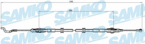 Cable Pull, parking brake (C0969B)