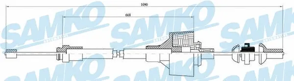 Cable Pull, clutch control (C0480C)