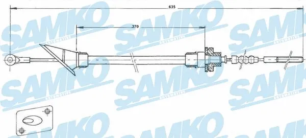 Cable Pull, clutch control (C0245C)