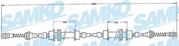 Cable Pull, parking brake (C0568B)