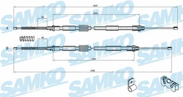 Cable Pull, parking brake (C0259B)