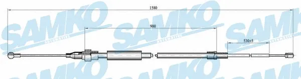Cable Pull, parking brake (C0967B)