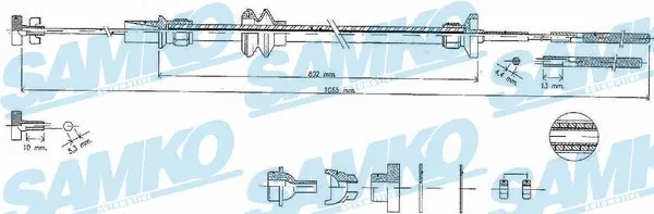 Cable Pull, clutch control (C0452C)