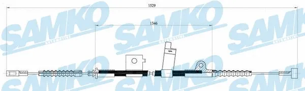 Cable Pull, parking brake (C0495B)