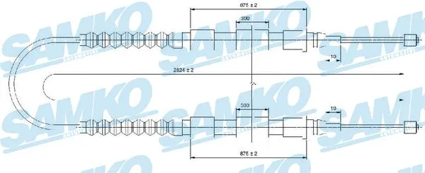 Cable Pull, parking brake (C0175B)