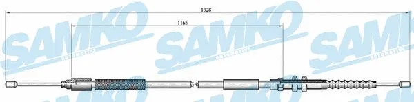 Cable Pull, parking brake (C0112B)