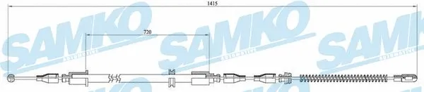 Cable Pull, parking brake (C0562B)