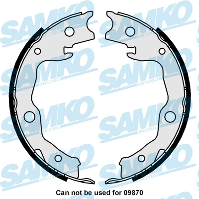 Brake Shoe Set, parking brake (81034)