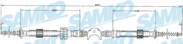 Cable Pull, parking brake (C0145B)