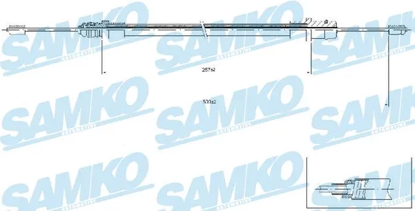 Cable Pull, parking brake (C0212B)