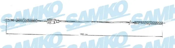 Cable Pull, parking brake (C0548B)