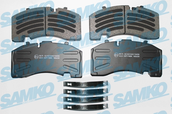 Brake Pad Set, disc brake (5SP1186)