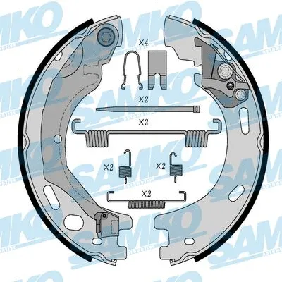 Brake Shoe Set, parking brake (89570K)