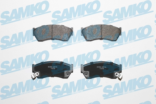 Brake Pad Set, disc brake (5SP186)