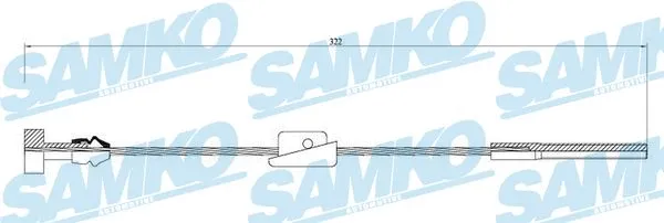 Cable Pull, parking brake (C0247B)