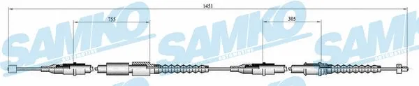 Cable Pull, parking brake (C0564B)