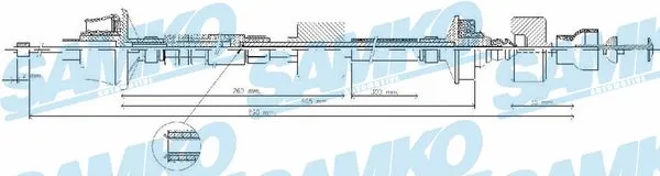 Cable Pull, clutch control (C0029C)