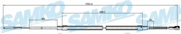 Cable Pull, parking brake (C0072B)