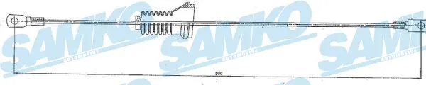 Cable Pull, parking brake (C0912B)