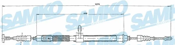 Cable Pull, parking brake (C0020B)