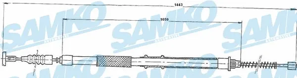 Cable Pull, parking brake (C0154B)