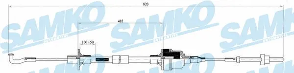 Cable Pull, clutch control (C0129C)
