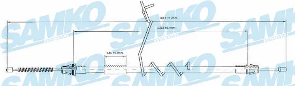 Cable Pull, parking brake (C0294B)
