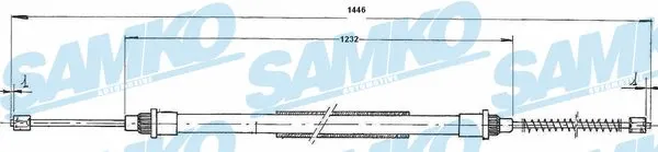 Cable Pull, parking brake (C0729B)