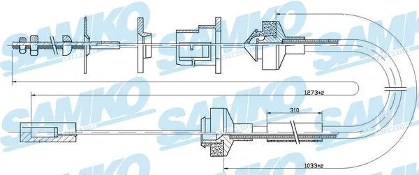 Cable Pull, clutch control (C0145C)