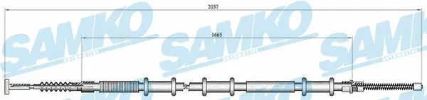 Cable Pull, parking brake (C0470B)