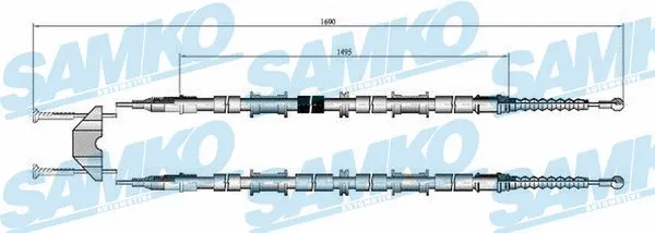 Cable Pull, parking brake (C0597B)