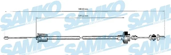 Cable Pull, clutch control (C0208C)