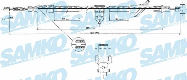 Cable Pull, parking brake (C0529B)