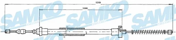 Cable Pull, parking brake (C0606B)