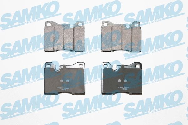 Brake Pad Set, disc brake (5SP208)