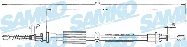 Cable Pull, parking brake (C0264B)